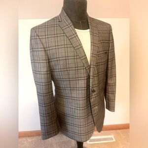 40S-41S Nick Graham Grey-Brown-Black check pattern